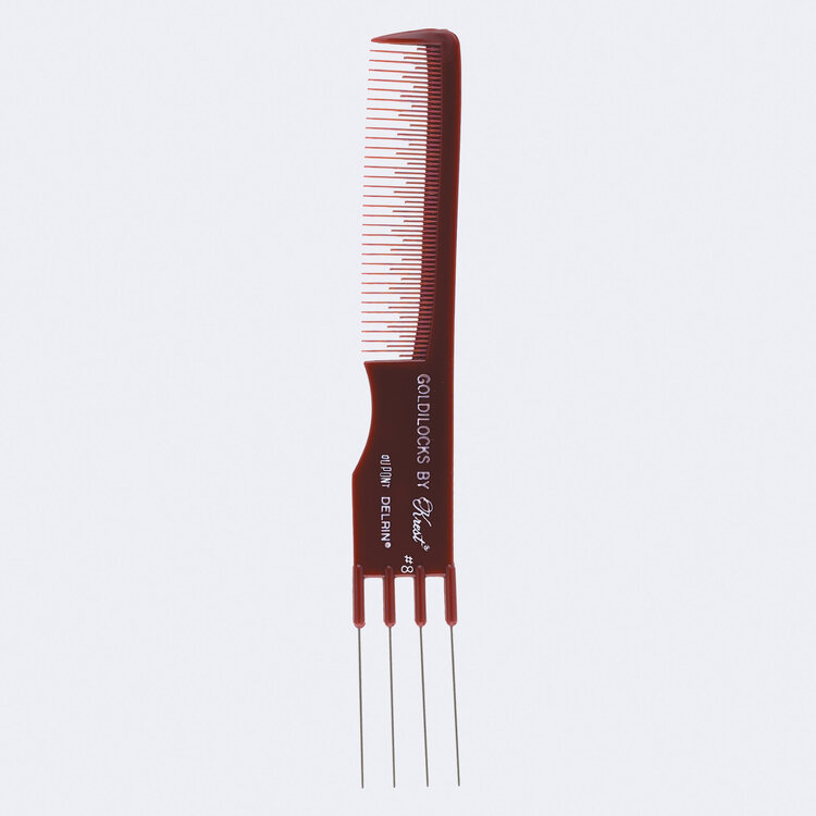 KREST Peigne | Soulever en Acier Inoxydable - Outil Professionnel pour Coiffure - GOLDI-8C
