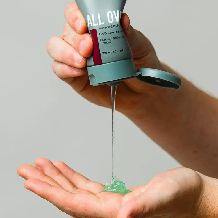 All Over | Gel Douche et Shampooing - Nettoyant 2-en-1 Corps et Cheveux