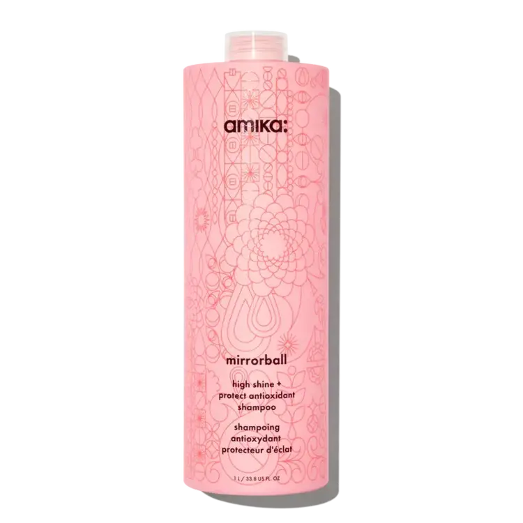 AMIKA: Mirrorball | Shampooing Antioxydant Protecteur d'Éclat – Nettoie en Douceur, Protège la Couleur et Booste la Brillance
