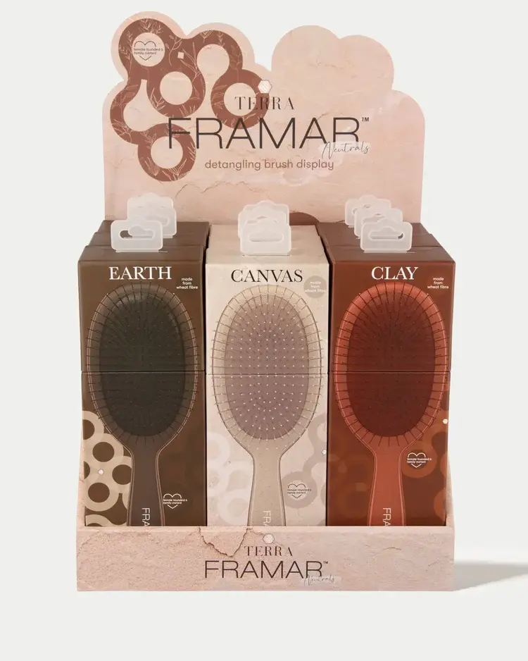FRAMAR ***Detangle Brush | Terra Collection – Gentle detangling with a soft, earthy aesthetic