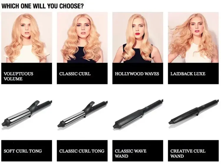 GHD Good Hair Day Curve Tong | Fer À Friser Avec Pince — Boucles Classiques & Fini Brillant