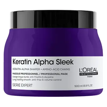 L'ORÉAL PROFESSIONNEL Serie Expert | Keratin Alpha Sleek | Masque (500ml/16.9oz)