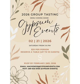 2026 Gypsum Group Tasting