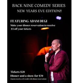 NYE Back 9 Comedy @ Gypsum, 8:30p, 12/31/25