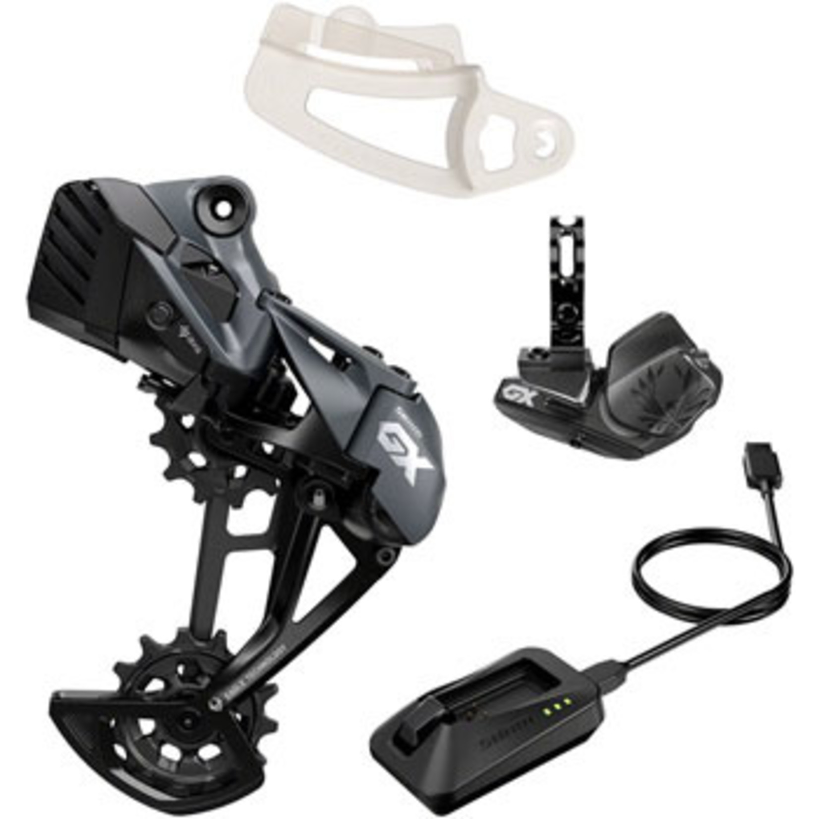 SRAM SRAM GX Eagle AXS Upgrade Kit - Rear Derailleur, Battery, Eagle AXS Controller w/ Clamp, Charger/Cord, Chain Gap Tool, Black