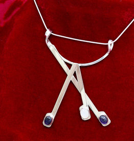 Necklace, moonstone & Iolite: Balance of Vulnerbilities