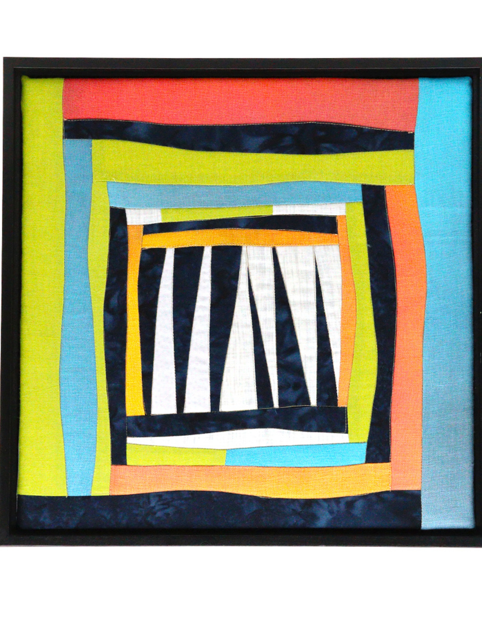 framed textile square 12"