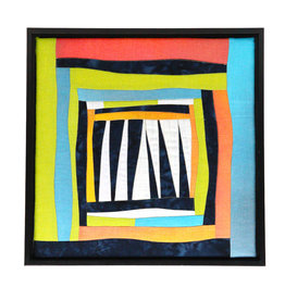 framed textile square 12"