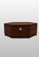 Zibra, Bloodwood & walnut small hexagon box