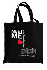 Meet Me at the Carnegie Gallery Tote Bag, Black, 15” W x 16” H