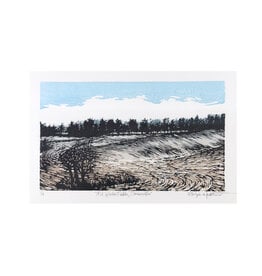 Mid-Winter Fields, Cainsville - Relief Print