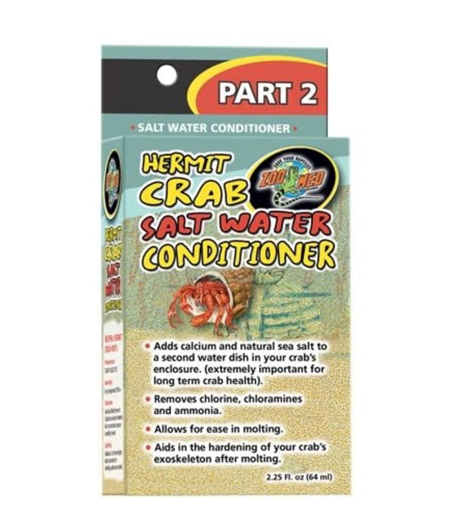 Zoo Med Hermit Crab Salt Water Conditioner 64ml (2.25 fl oz)