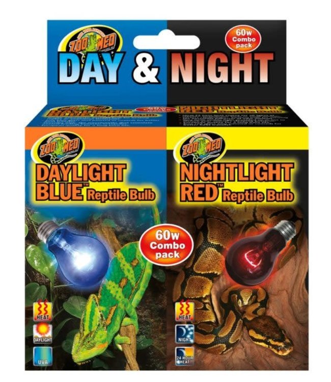 Zoo Med Day and Night Combo Pack 60W