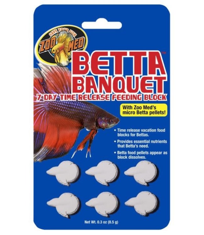 Zoo Med Betta Banquet 8.5g (7 Day Slow Release Block)