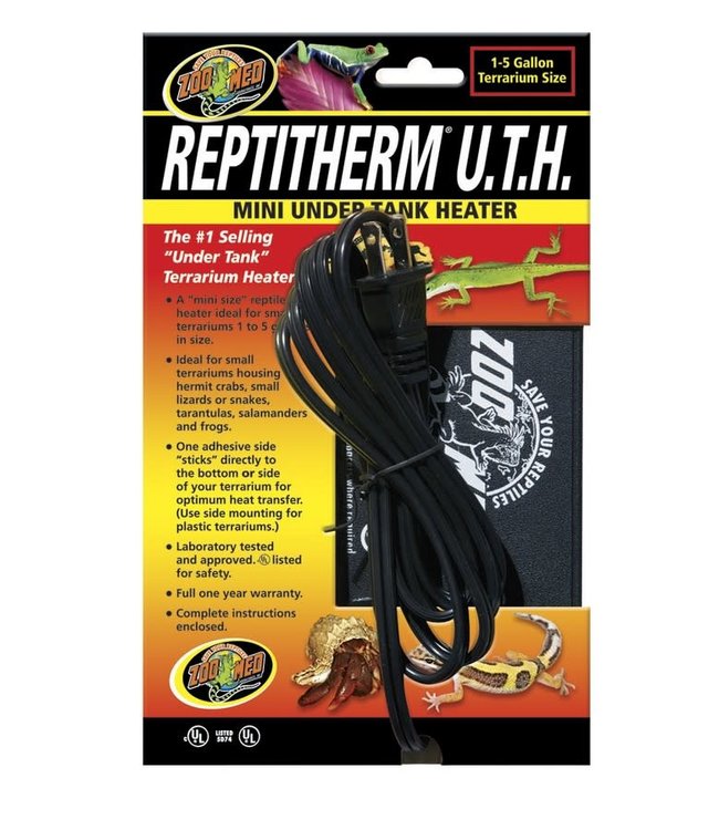 Zoo Med ReptiTherm Under Tank Heater 1 to 5 gal (4in x 5in)