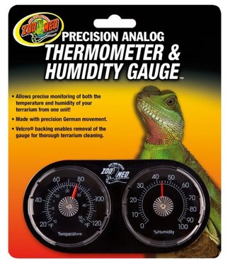 Zoo Med Analog Thermometer/Humidity Gauge