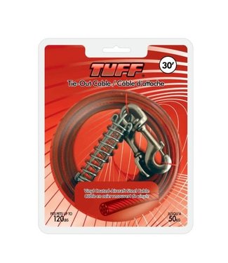 Tuff Tie Out Extra Strong Cable  30 ft up to 120lbs