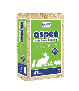 Premier Pet Pet’s Pick Soft Aspen Bedding for Small Animals 24L