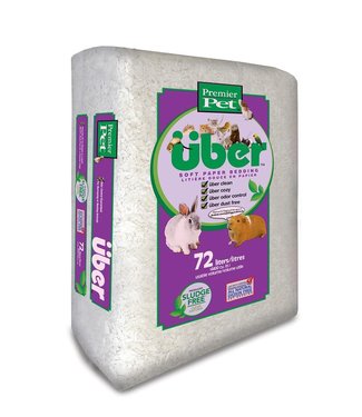 Premier Pet Pet's Pick  Uber White Soft Paper Bedding 56L Expanded