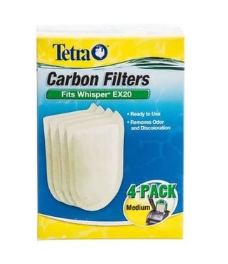 Tetra Tetra Whisper EX Carbon Filters Medium 4 pk