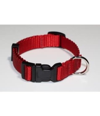 Ak-9 Adjustable Nylon Collar 5/8in x 8-14in Red
