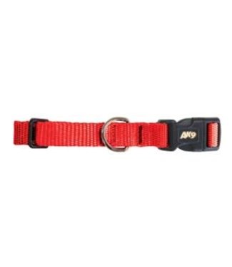 Ak-9 Adjustable Nylon Collar 3/4in x 16-22in Red