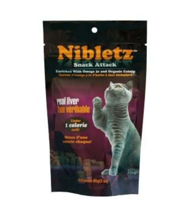 Nibletz Snack Attack Real Liver Flavour Treats for Cats 85g