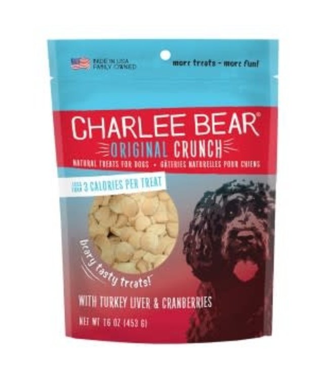 Charlee Bear Original Crunch Turkey Liver & Cranberry Treats for Dogs 453 g (16 oz)