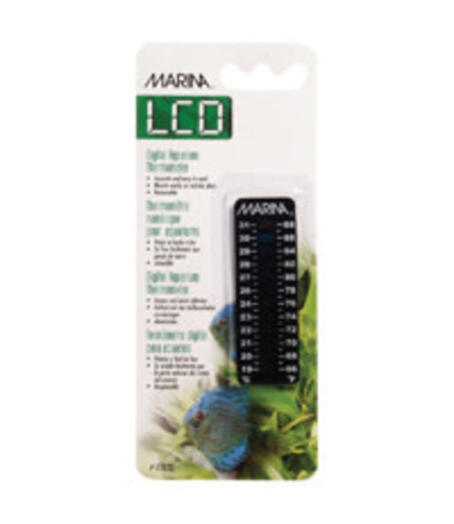 Marina LCD Aquarium Thermometer Celcius & Fahrenheit