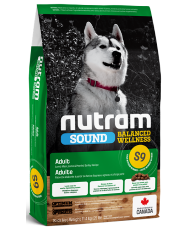 Nutram S9 Sound Balance Wellness Adult Dog Lamb Recipe 11.4kg