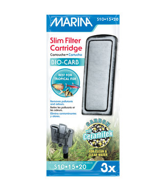 Marina Slim Filter Cartridge Bio-Carb 3pk