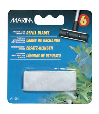 Marina Aquarium Glass Cleaning Refill Blades 6 Pack