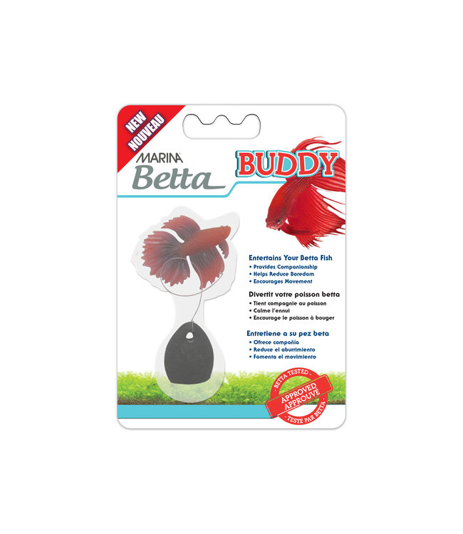 Marina Betta Buddy Fish Toy Red
