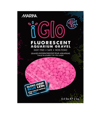 Marina iGlo Aquarium Gravel Fluorescent Pink 2 kg