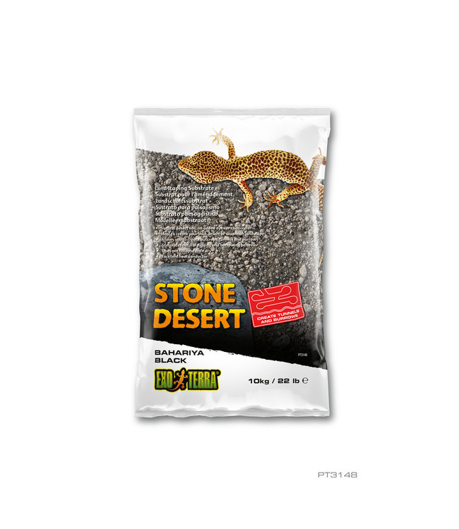 Exo Terra Stone Desert Substrate Bahariya Black 10 kg