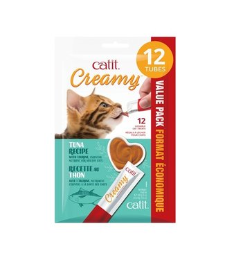Catit Creamy Lickable Tuna Treats for Cats 12pk