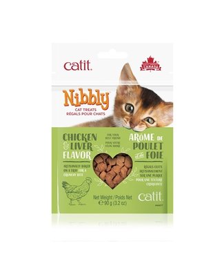 Catit Nibbly Chicken & Liver Treats for Cats 90g