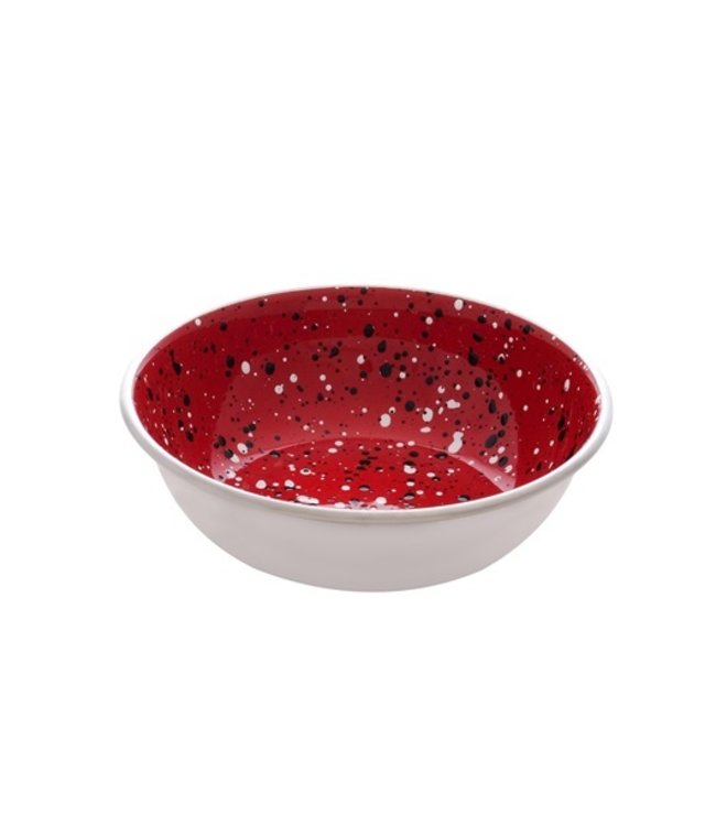 Dogit Stainless Steel Non-Skid Dog Bowl Red Speckle 350 ml (11.8 fl oz)