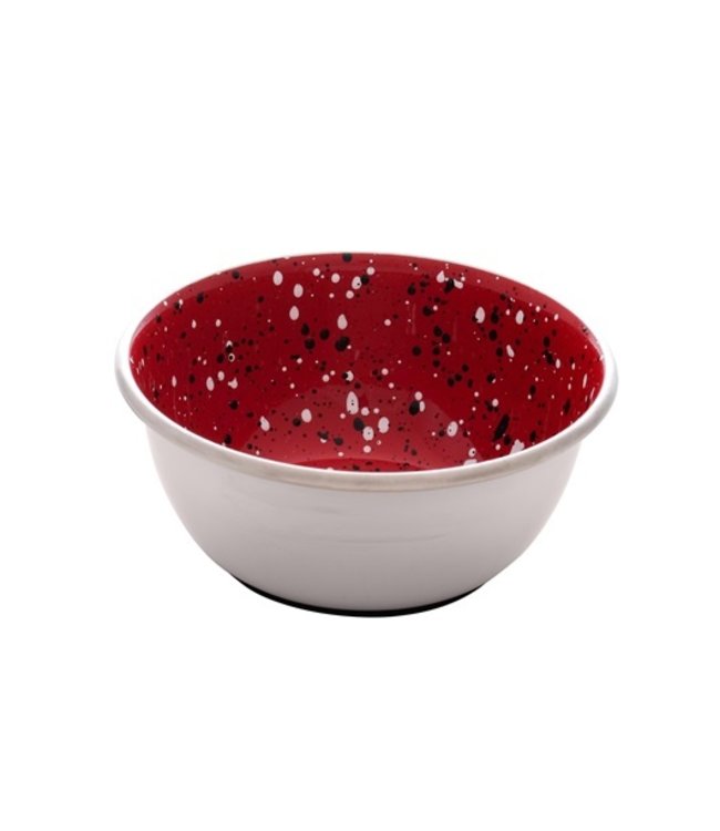 Dogit Stainless Steel Non-Skid Dog Bowl Red Speckle 500 ml (17 fl oz)