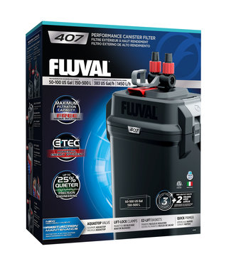Fluval 407 Performance Canister Filter for Aquarium up to 500 L (100 US gal)
