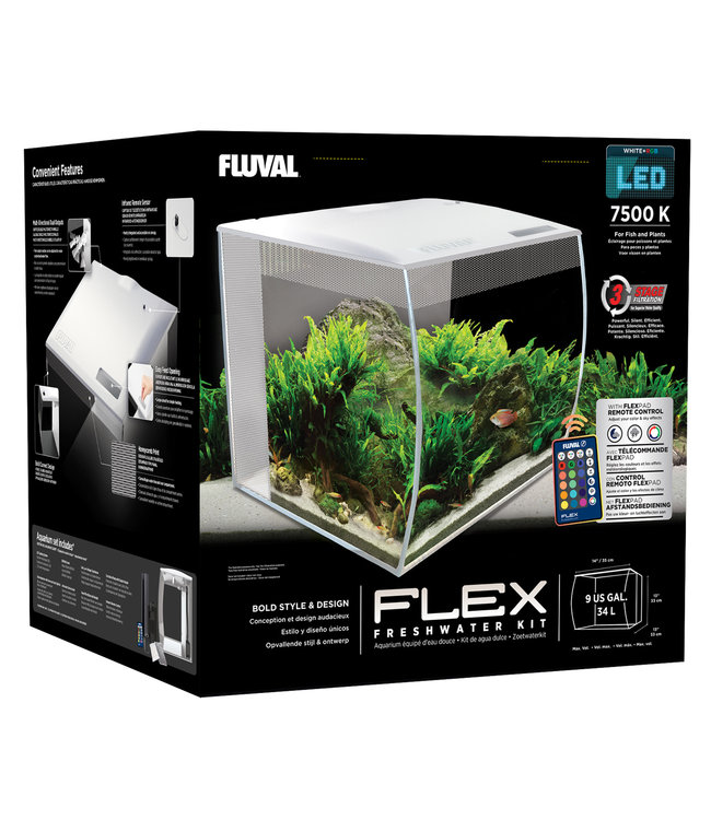 Fluval Flex Aquarium Kit 34L (9 US gal) White