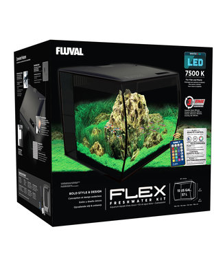 Fluval Flex Aquarium Kit 57L (15 US gal) Black