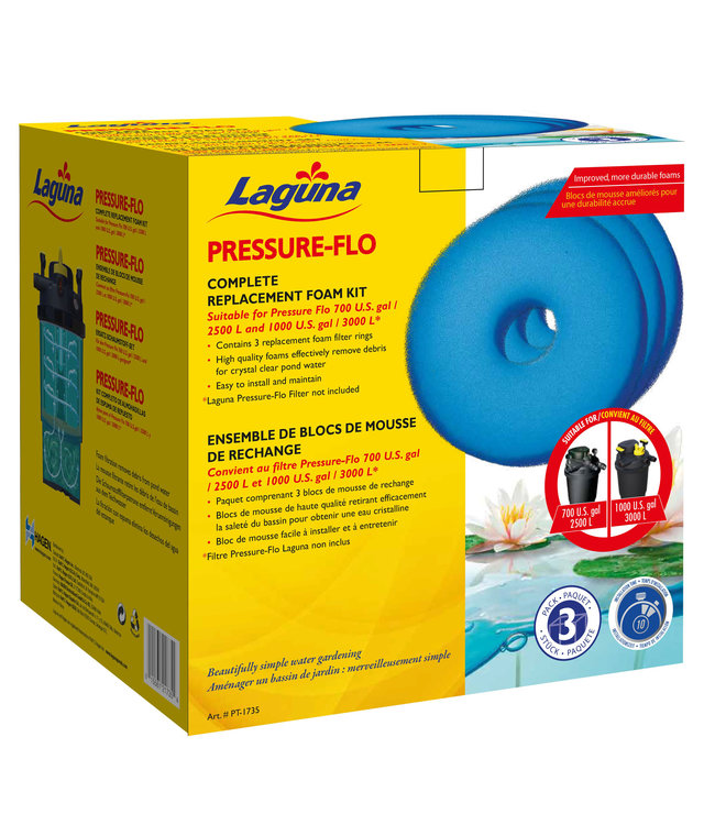 Laguna Pressure Flo Replacement Foam for 700/1000 3pk