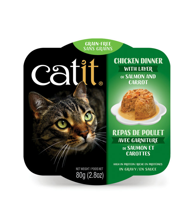 Catit Chicken Dinner with Salmon and Carrot 80g (2.8oz)