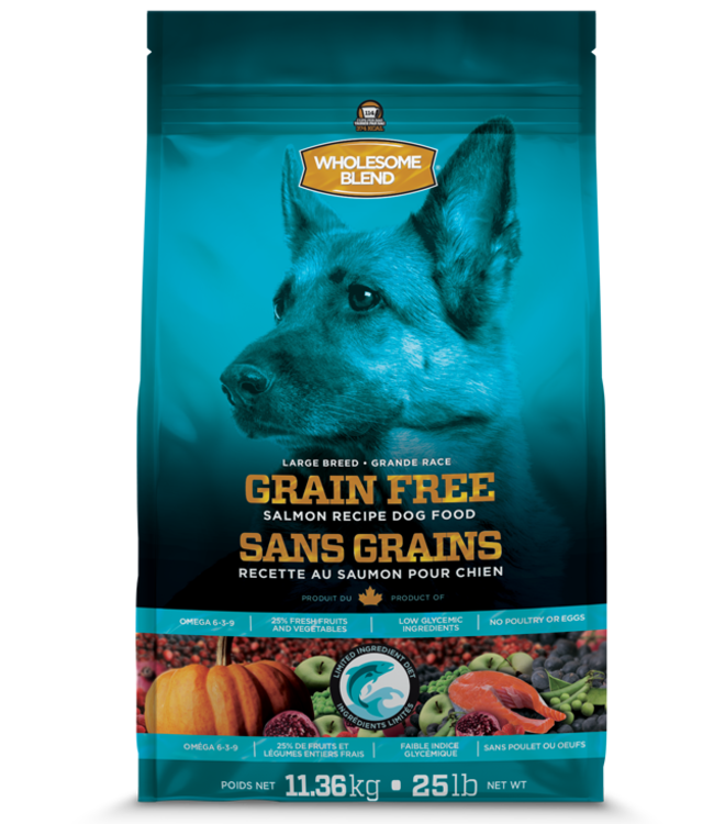 Wholesome Blend Grain Free Salmon Large Breed Dog 11.36kg
