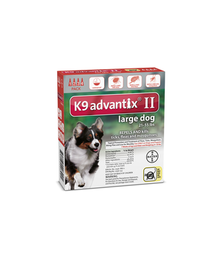 K9 Advantix II for Large Dogs 11 to 25kg (2.5ml) 2pk
