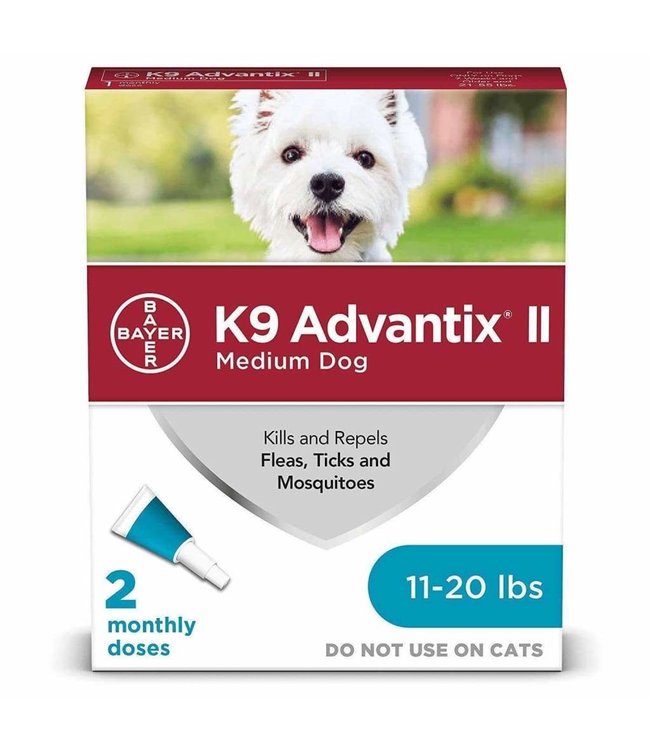 K9 Advantix II for Medium Dogs 4.6 to 11kg (1.0ml) 2pk