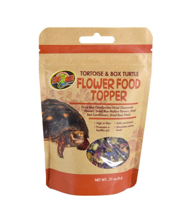 Zoo Med Flower Food Topper Tortoise Box Turtle 0.21oz