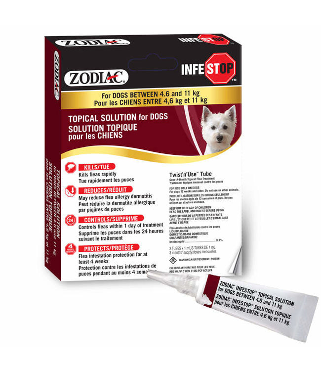 Zodiac Infestop Adulticide for Dogs 4.6 kg to 11 kg