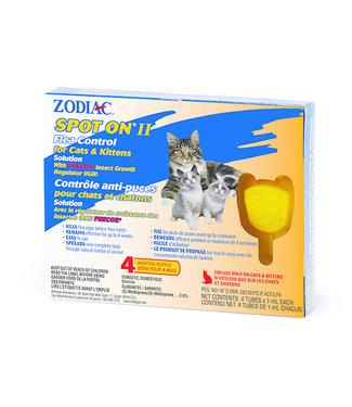 Zodiac Spot On II Cats and Kittens (4 Month Supply)